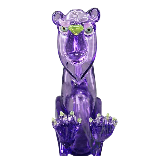Elbo Glass x Coyle Bearosaurus Plex Purple back view