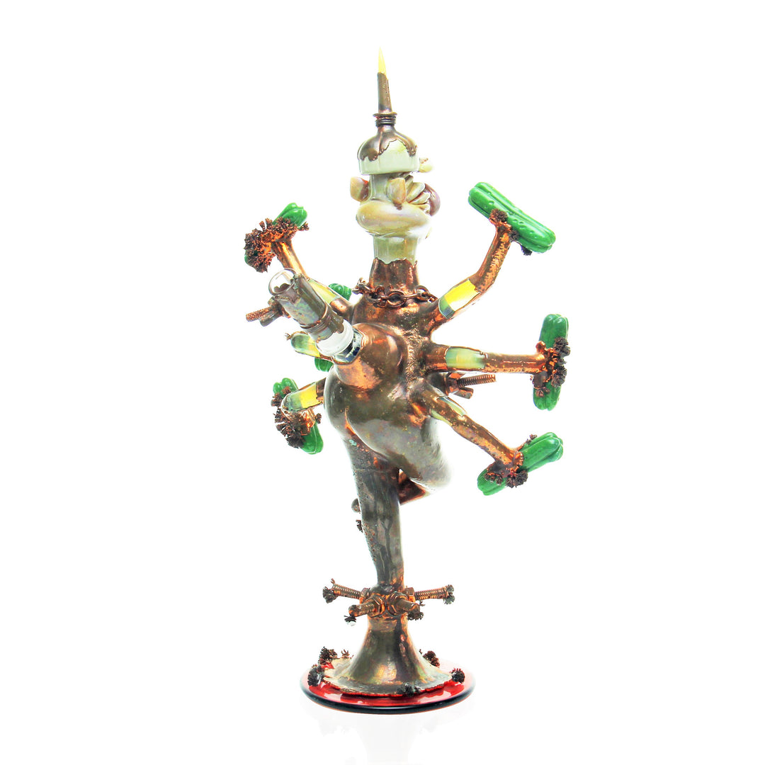 Elbo x JOP x Snic Pig Ganesh Electroformed Bubbler side view