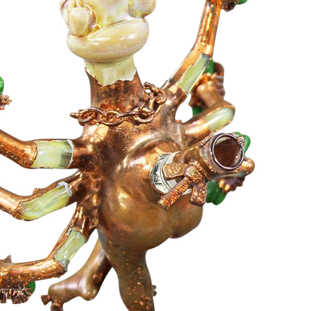 Elbo x JOP x Snic Pig Ganesh Bubbler detail of electroformed metal