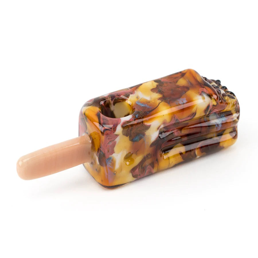 Empire Glassworks Boba Ice Cream Bar Dry Pipe — alternate angle of the dry pipe