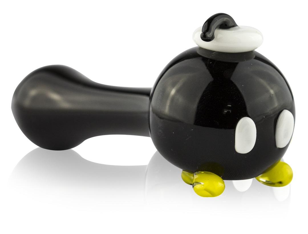 Empire Glassworks Bomber Pipe Black novelty borosilicate spoon pipe