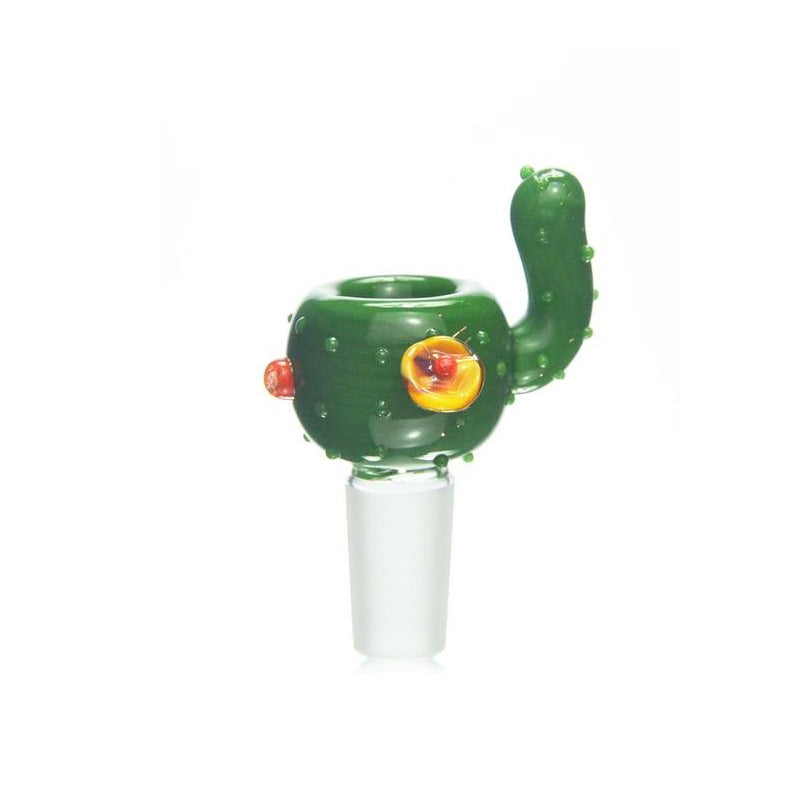 Empire Glassworks cactus slide — 14mm handmade themed glass bowl for water pipes