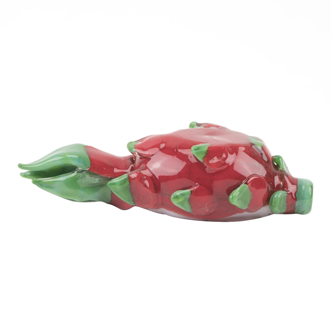 Empire Glassworks Dragonfruit Dry Pipe — dragonfruit dry pipe sculpted detail