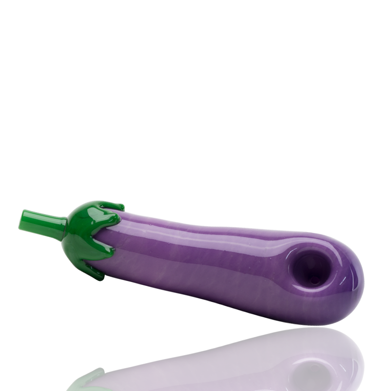 Empire Glassworks Eggplant Pipe novelty borosilicate spoon pipe
