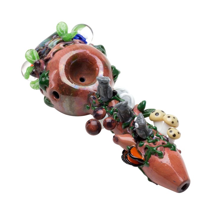 Empire Glassworks Hootie's Forest Pipe sculptural borosilicate spoon pipe