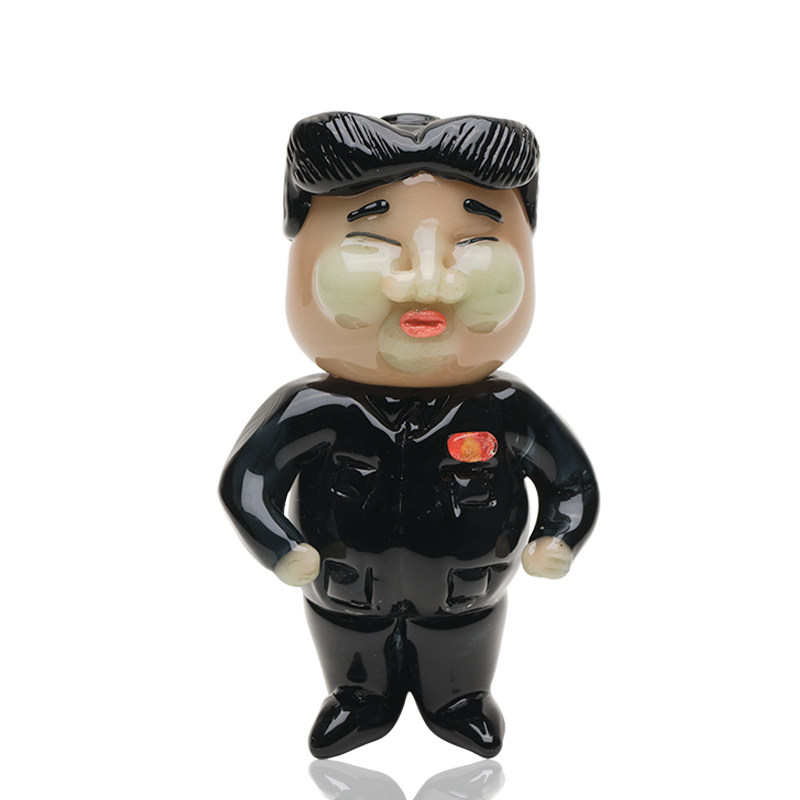 Empire Glassworks Kim Jong-Un Pipe caricature borosilicate spoon pipe
