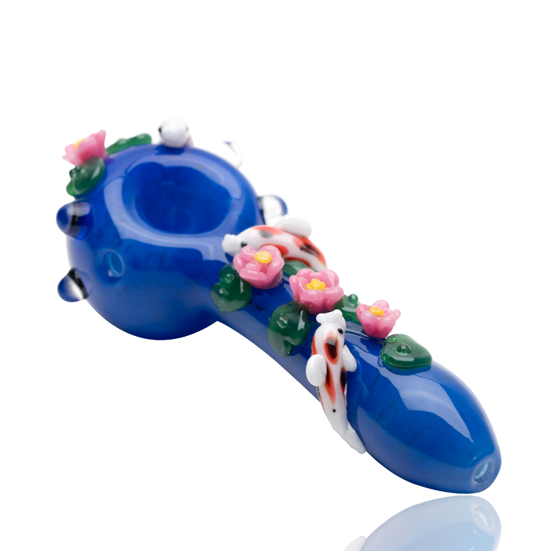 Empire Glassworks Koi Pond Pipe Large sculptural borosilicate spoon pipe