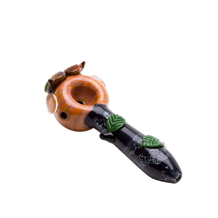 Empire Glassworks Owl Pipe Small sculptural borosilicate spoon pipe