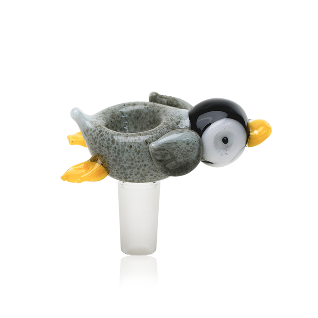 Empire Glassworks Penguin Paulie slide — 14mm handmade themed glass bowl for water pipes