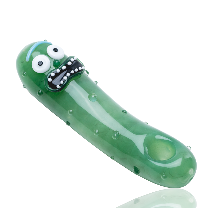 Empire Glassworks Pickle Rick Pipe novelty borosilicate spoon pipe