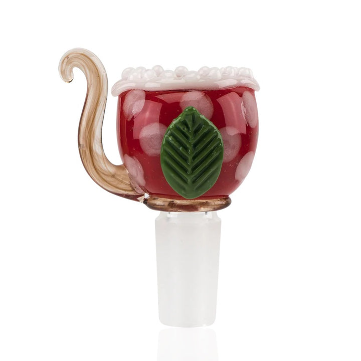 Empire Glassworks Piranha Plant Slide 14mm — sculpted piranha plant themed 14mm bowl slide for bongs and water pipes