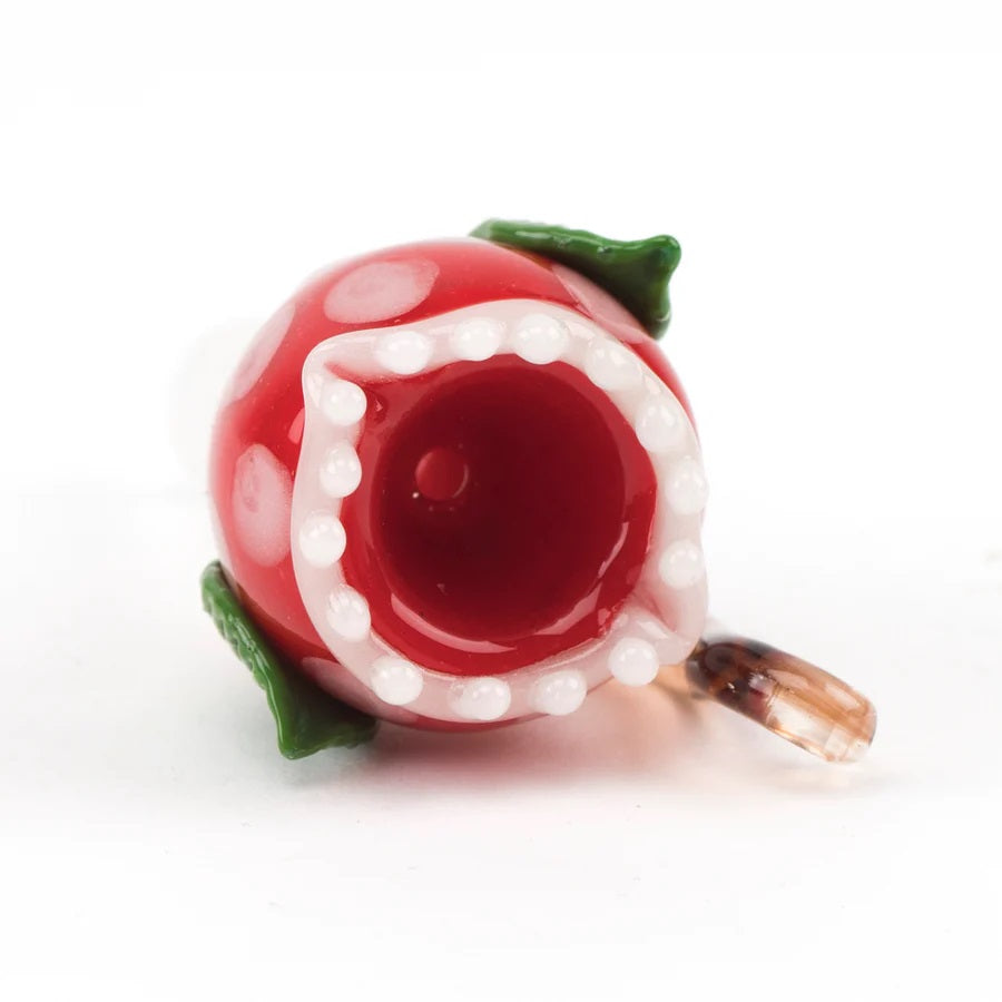 Empire Glassworks Piranha Plant Slide 14mm — alternate angle showing sculpted piranha plant detail
