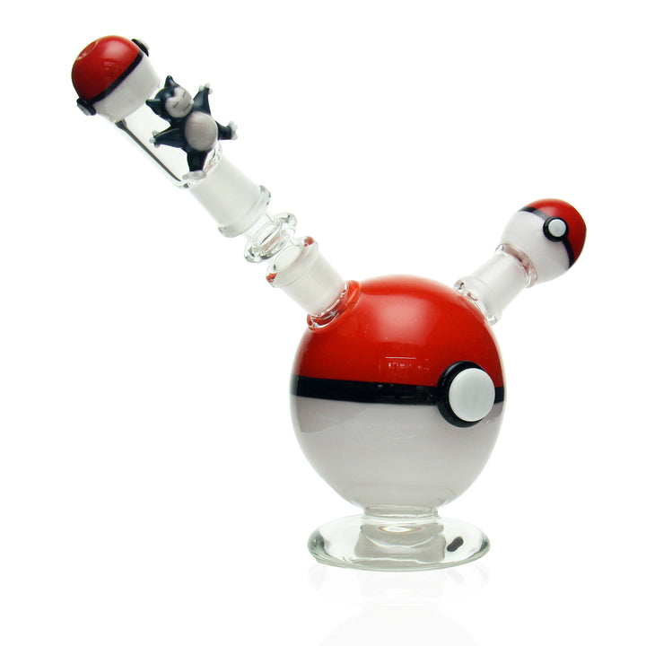 Empire Glassworks Pokeball Bubbler side view