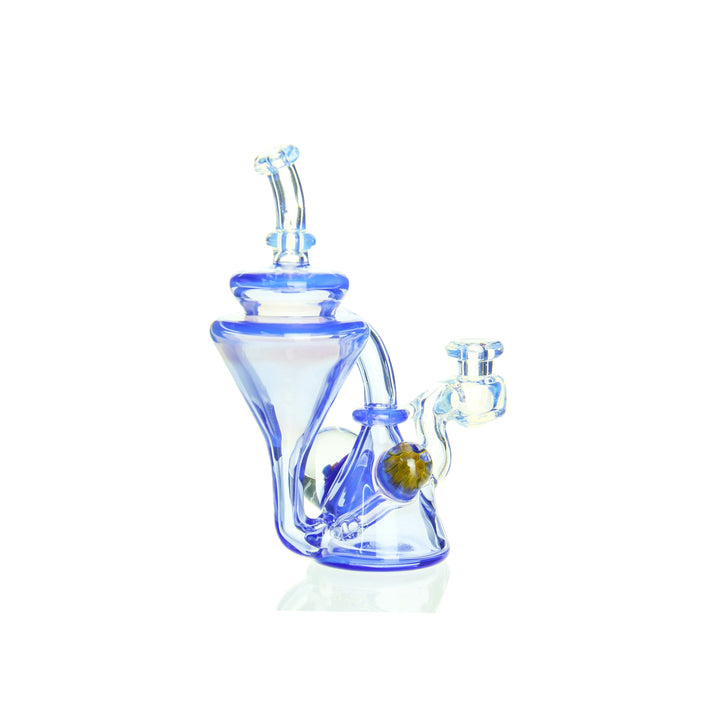 Erik Anders 5mm Recycler Neptune Ghost — Neptune and Ghost recycler dab rig shown from alternate angle