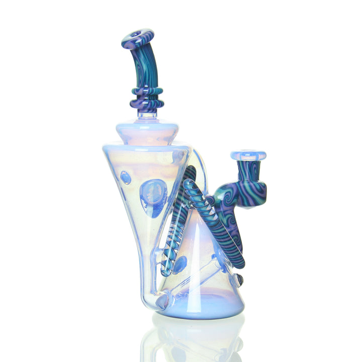 Erik Anders Mini Full Color Recycler Lavender — heady mini recycler dab rig, hero shot