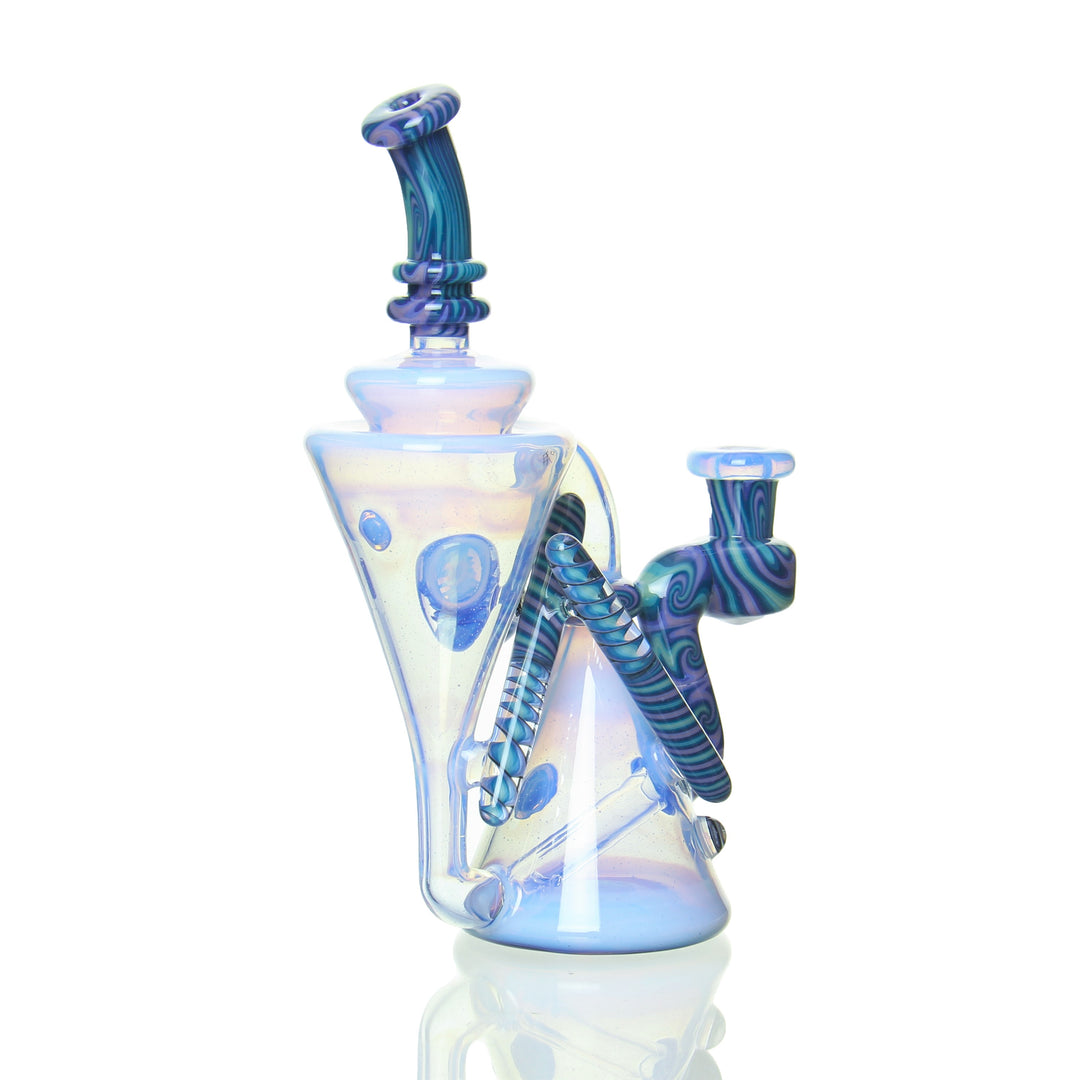 Erik Anders Mini Full Color Recycler Lavender — heady mini recycler dab rig, hero shot