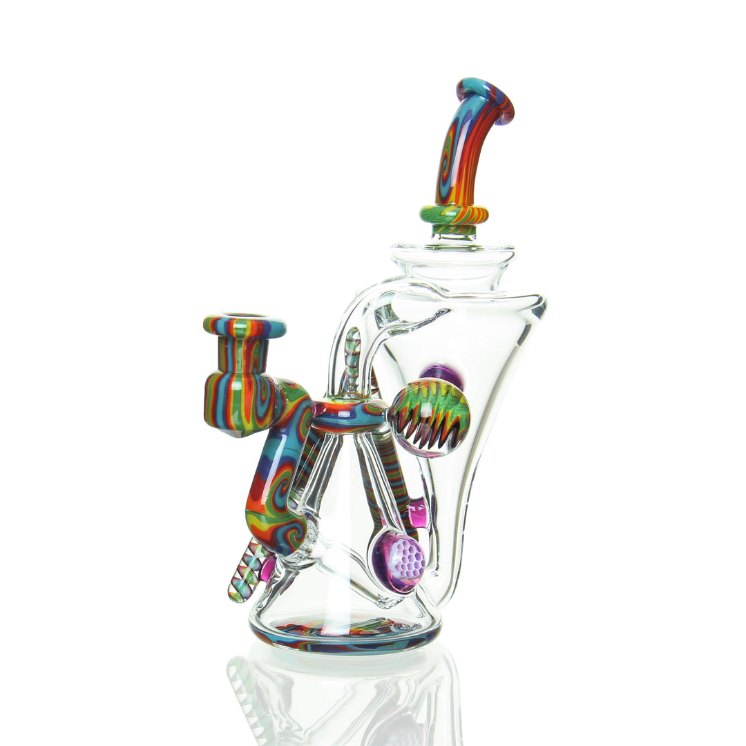 Erik Anders Mini Recycler Rainbow — alternate angle showing recycler loop detail