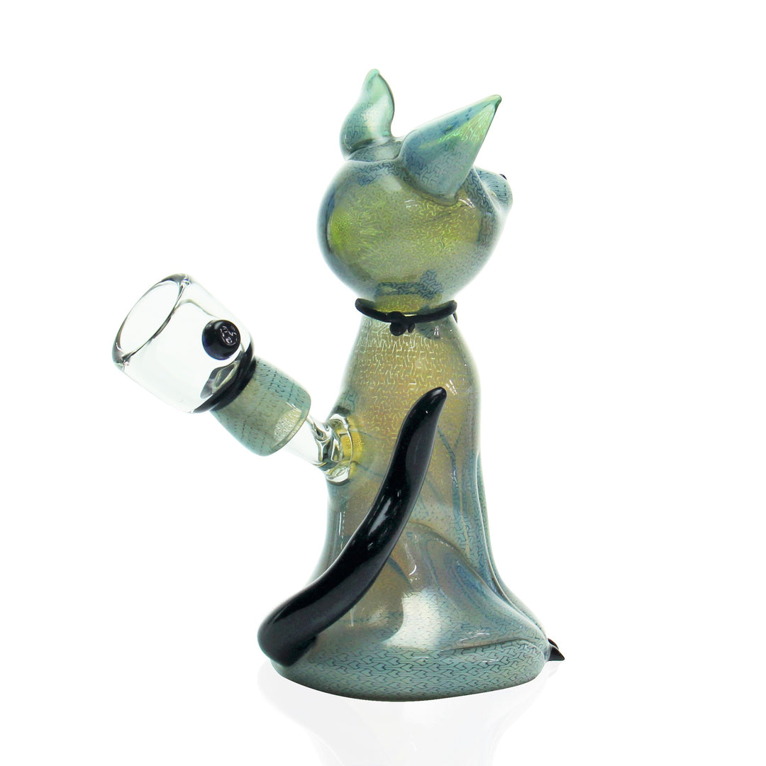 Erik Anders x Kinda Glass Fealine Bubbler side view