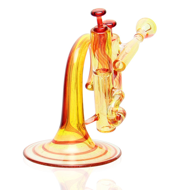 Etai Rahmil Rigstrument Bubbler Sunset Vibe sculptural trumpet dab rig