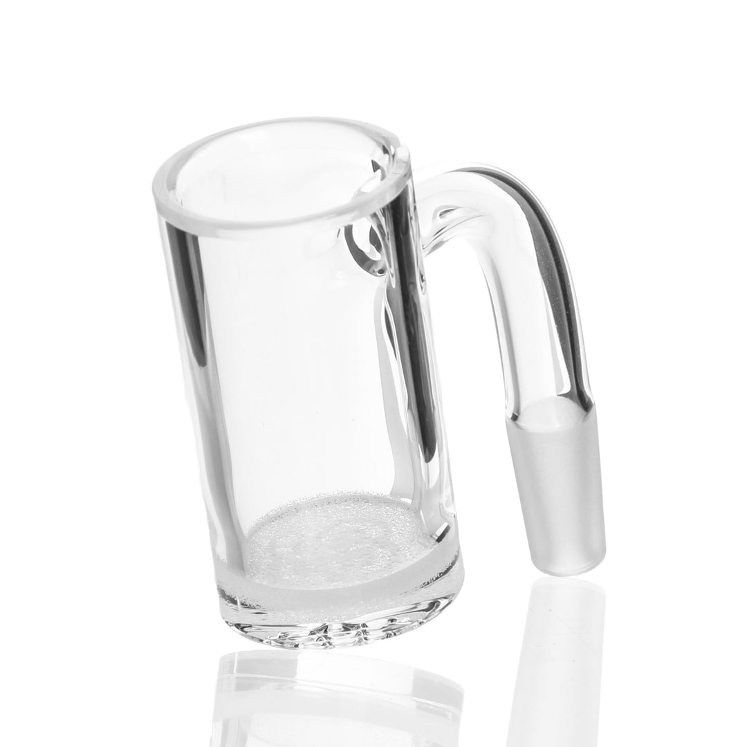 Eternal Quartz 25mm Hybrid Banger 10mm Male 90deg — 25mm hybrid quartz banger with 10mm male joint at 90 degrees