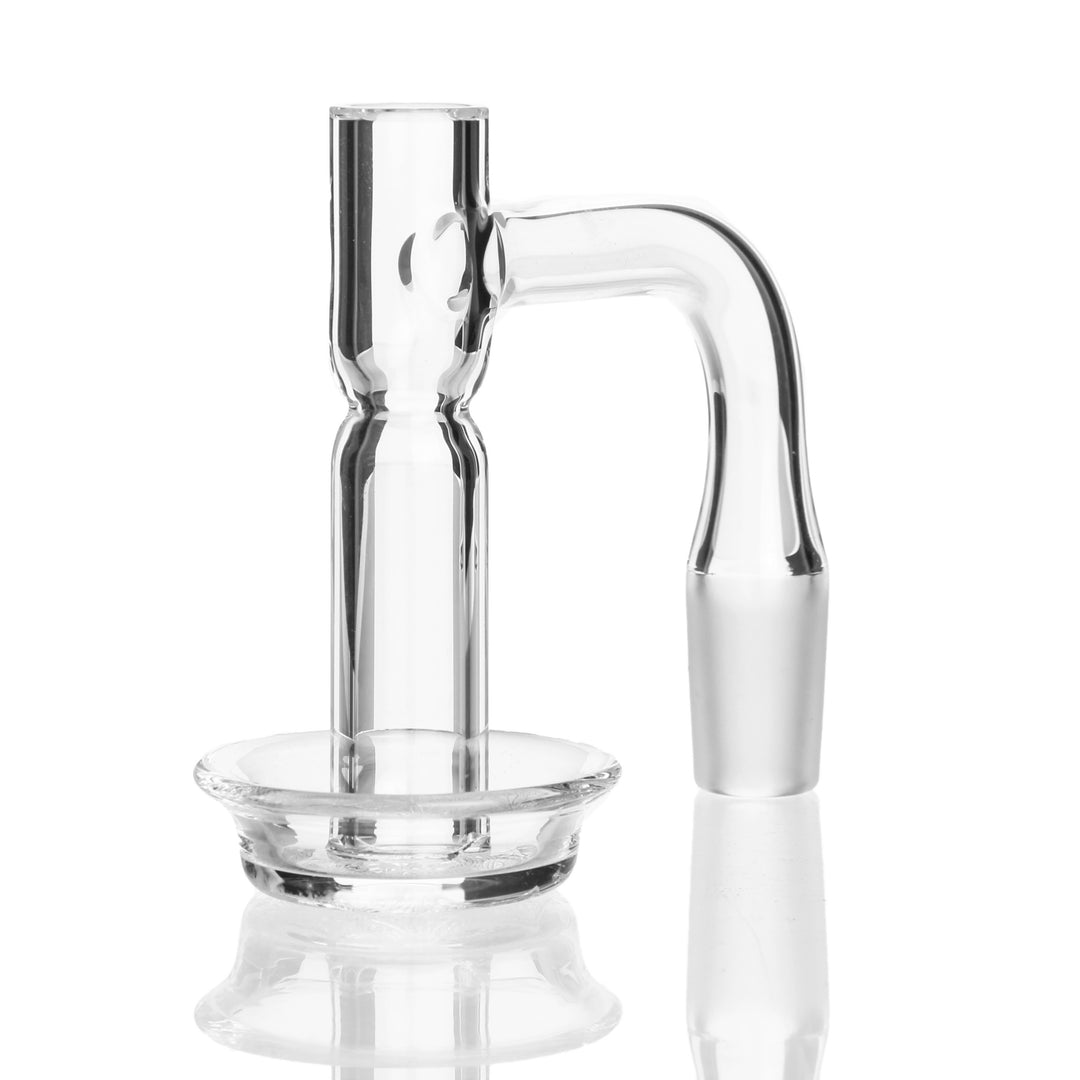 Eternal Quartz Mini TerpGuard Slurper 14mm Male 90deg — mini terp slurper with terp guard, 14mm male joint at 90 degrees