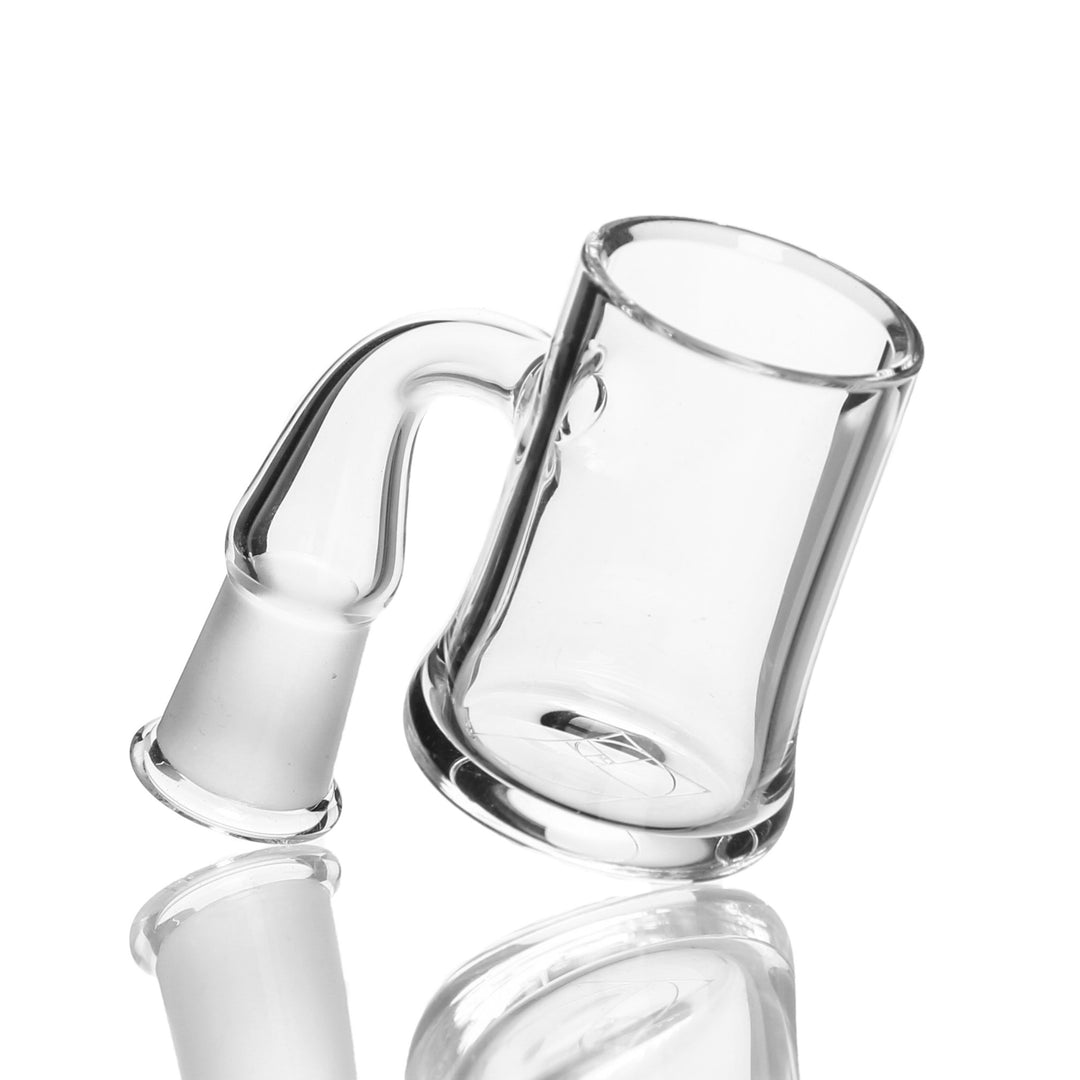 Evan Shore 24mm Flat Top XL Banger 10mm Female 90deg — XL flat-top quartz banger with 10mm female joint at 90 degrees