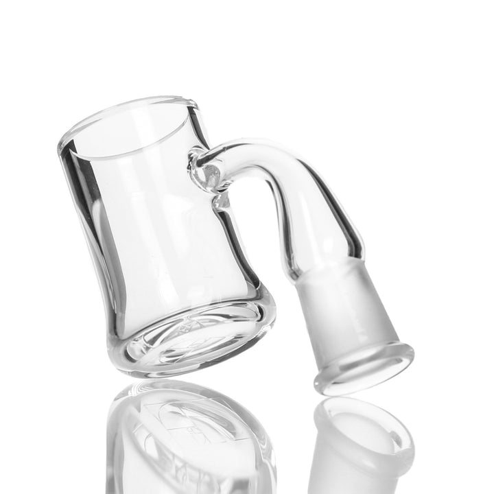 Evan Shore 24mm Flat Top XL Banger 10mm Female 90deg — 10mm female XL banger from alternate angle