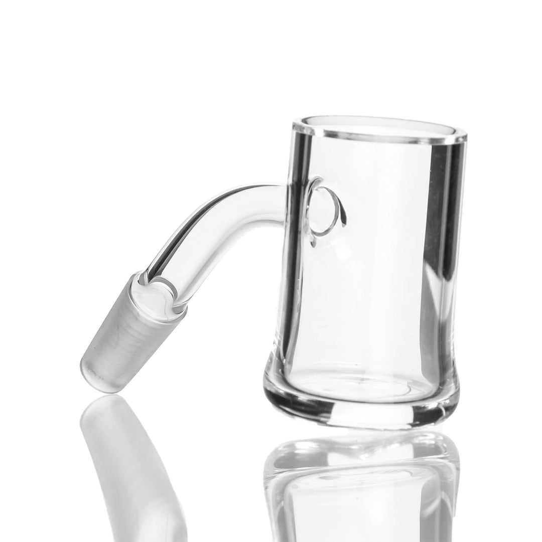 Evan Shore 24mm Flat Top XL Banger 10mm Male 45deg — XL flat-top quartz banger with 10mm male joint at 45 degrees