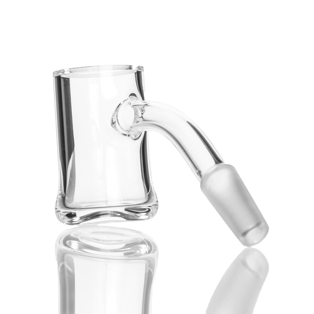 Evan Shore 24mm Flat Top XL Banger 10mm Male 45deg — 10mm 45deg XL banger from alternate angle