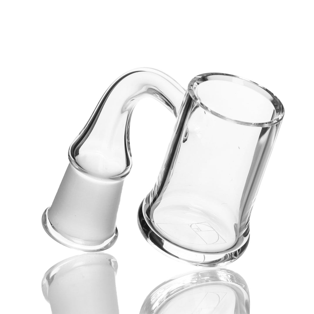 Evan Shore 24mm Flat Top XL Banger 14mm Female 90deg — XL flat-top quartz banger with 14mm female joint at 90 degrees