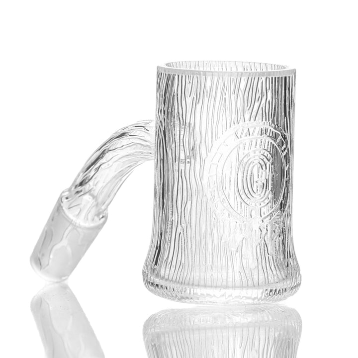Evan Shore x Chad G 24mm Flat Top Banger 10mm Male 45deg — collab 24mm flat-top quartz banger with 10mm joint at 45 degrees