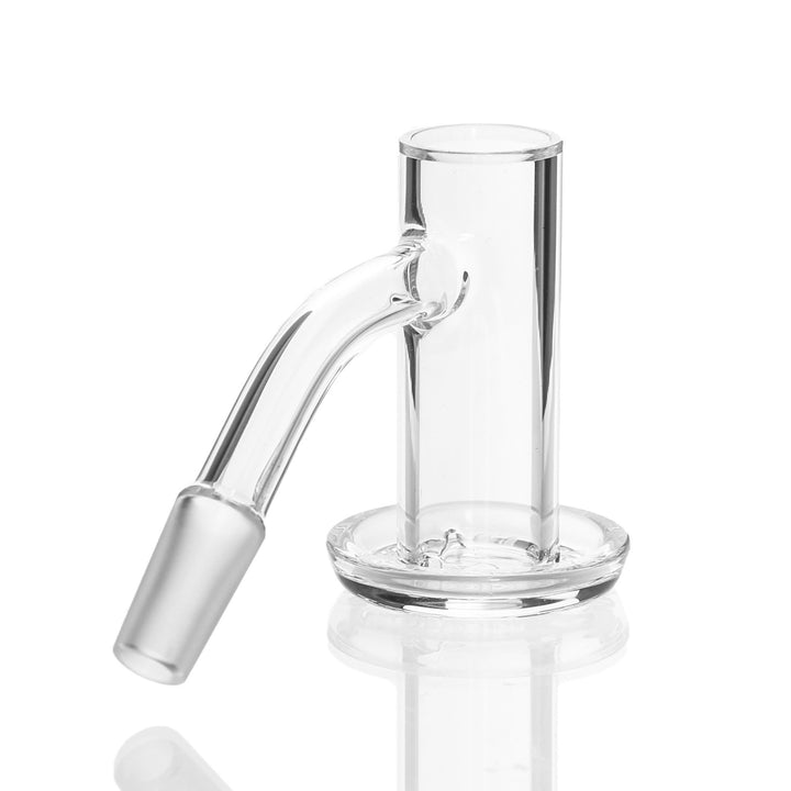 Evan Shore Slurpee 10mm Male 45deg — quartz terp slurper, alternate angle showing dish and joint detail