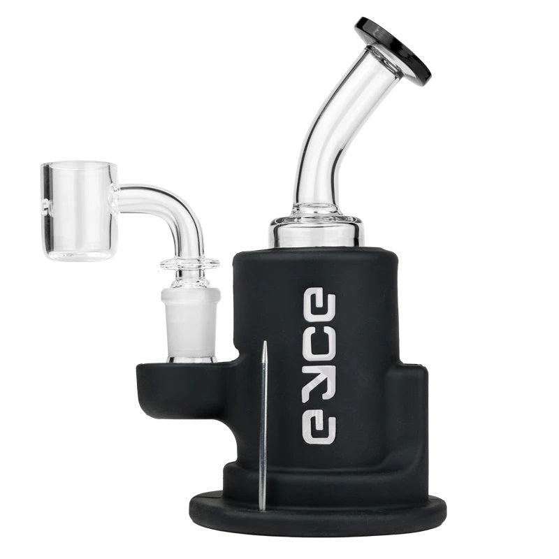 Eyce Spark Rig Black — silicone smart e-rig with built-in glass top and rechargeable battery in black