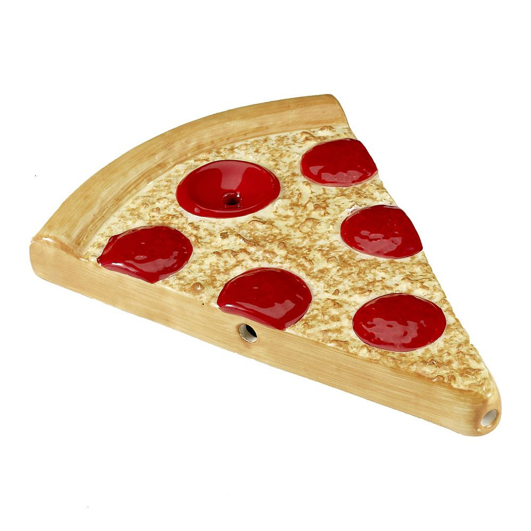 Fashioncraft Pizza Pipe — sculpted novelty hand pipe shaped like a pizza slice