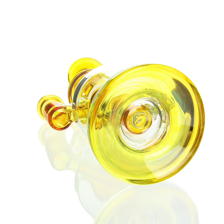 Fat Boy Glass Ball Rig Northstar Yellow — heady ball rig, high-res worked glass detail