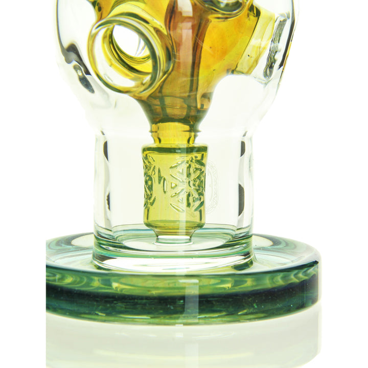 Fat Boy Glass Exosphere Shooting Star — exosphere ball rig, mouthpiece and joint detail