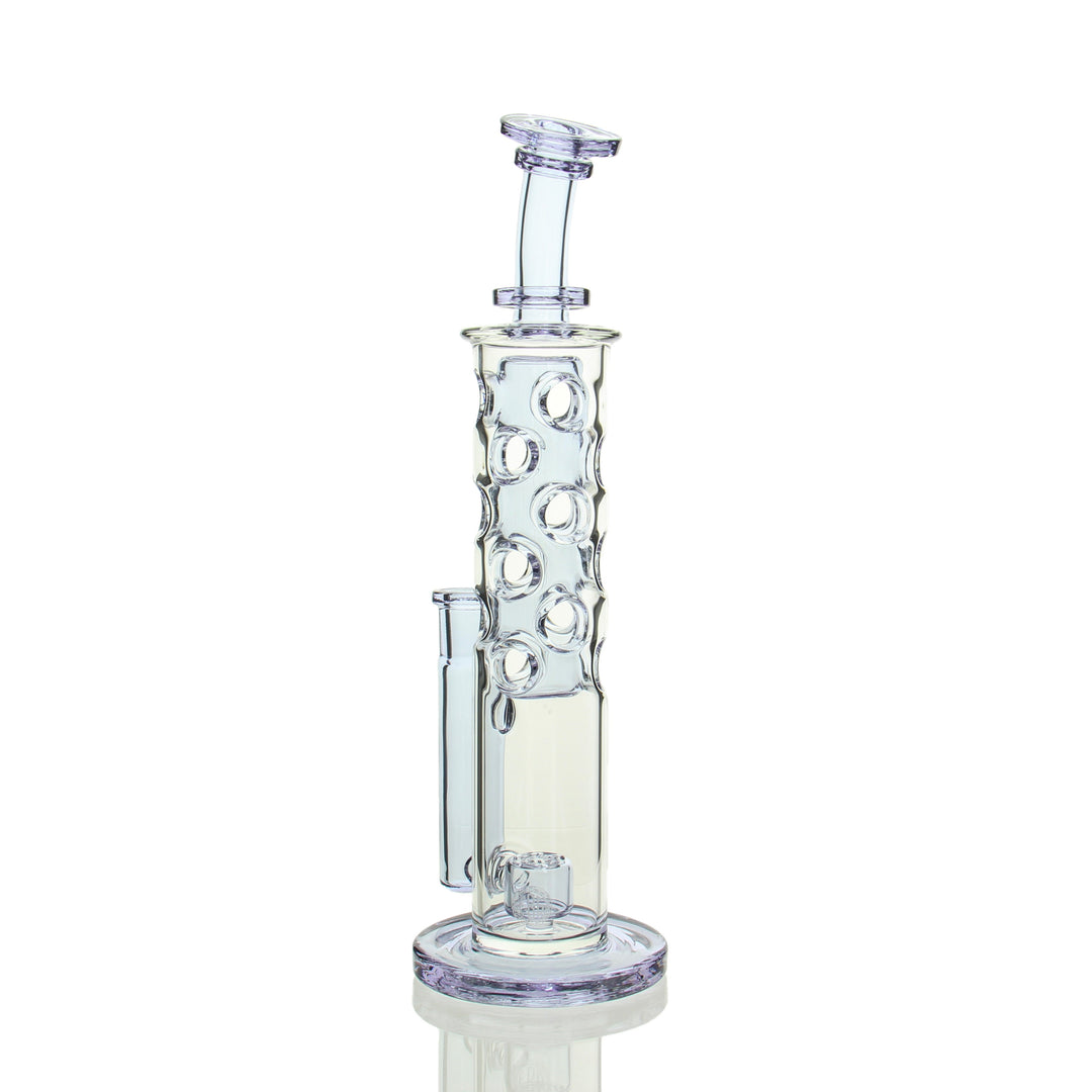 Fat Boy Glass Tall Straight Fab Gemini — tall straight fab dab rig, alternate angle