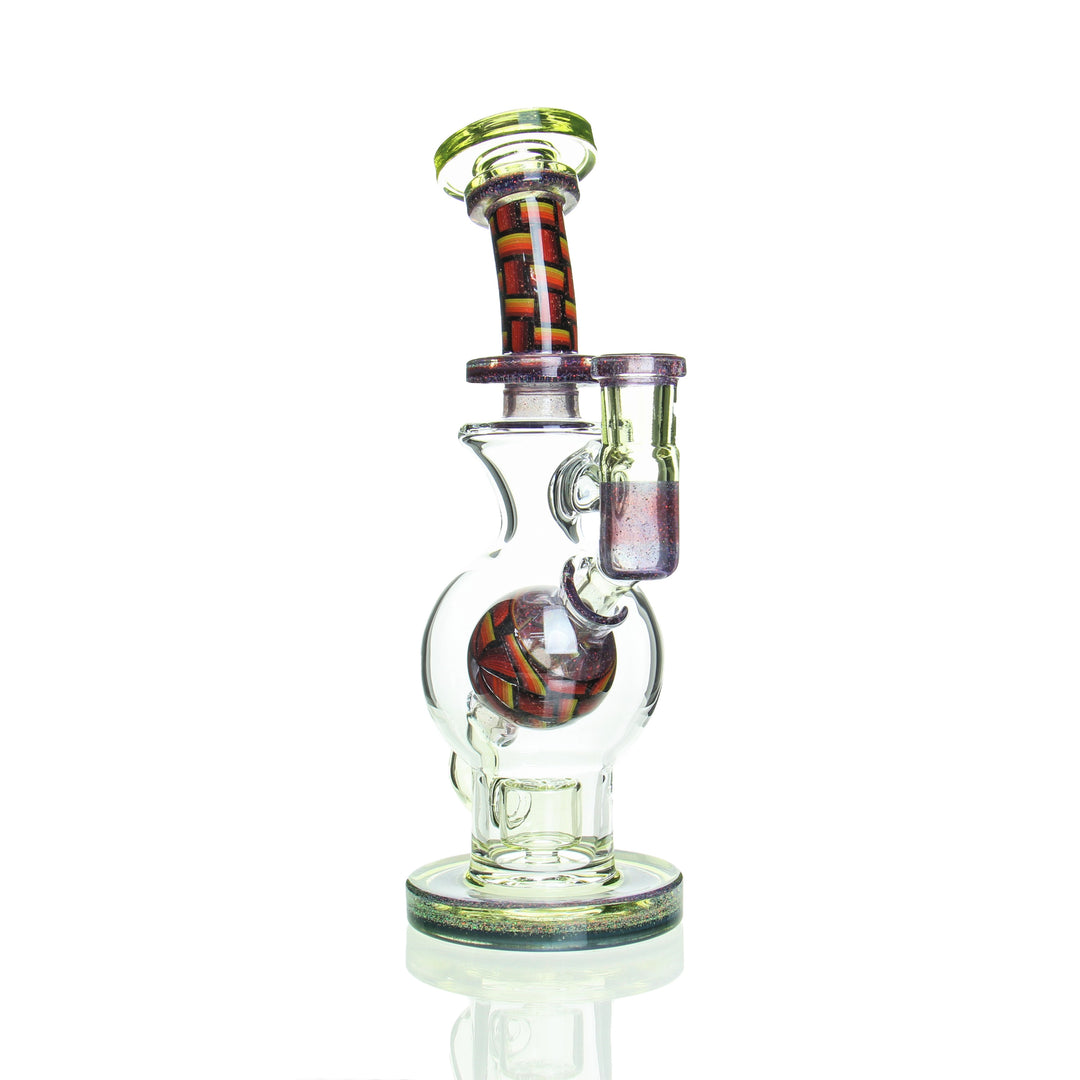 Fat Boy Glass Worked Ball Rig Half Life with Crushed Opal — worked heady ball rig, hero shot