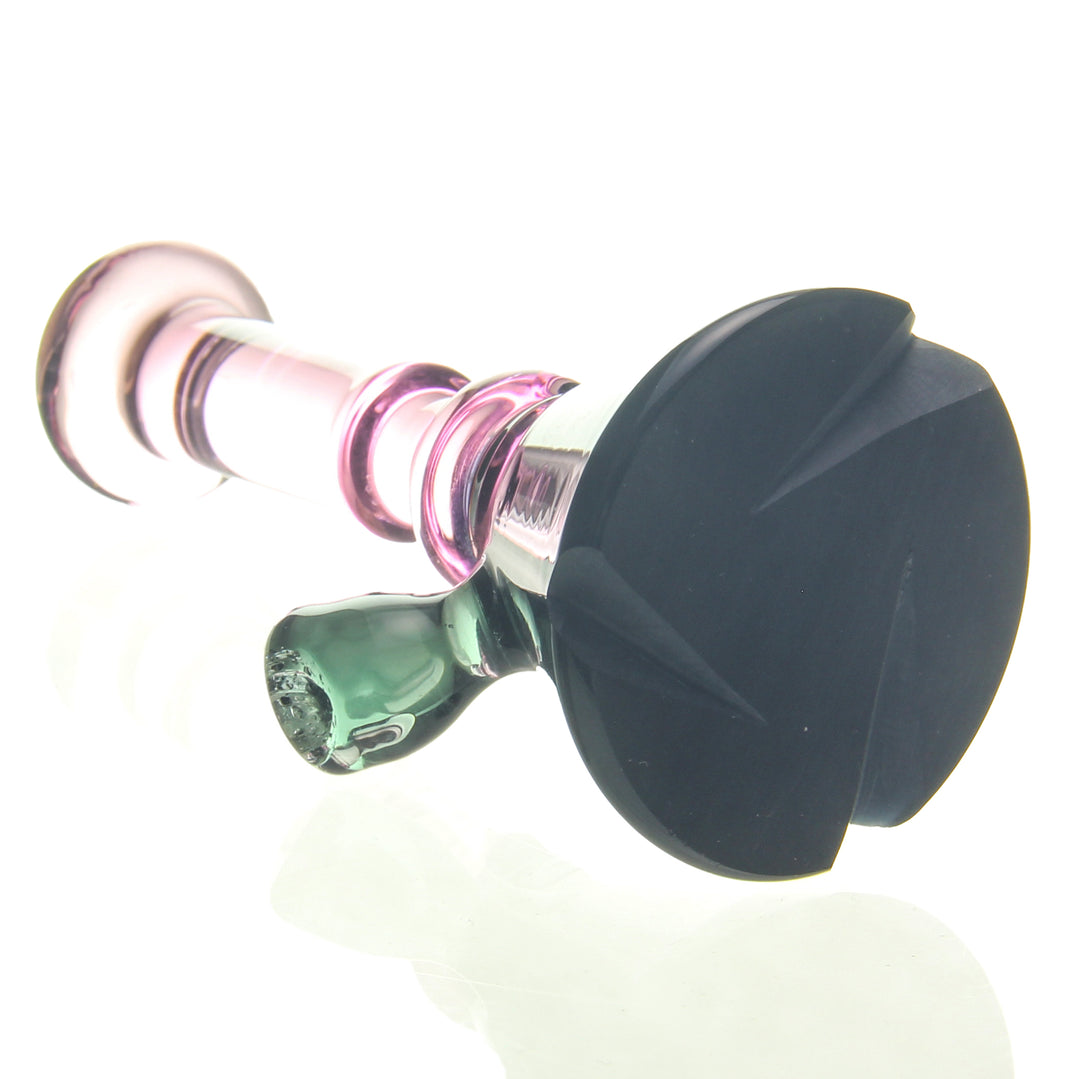 Str8 Glass - Spinner Tube Cap - Pink &amp; Black
