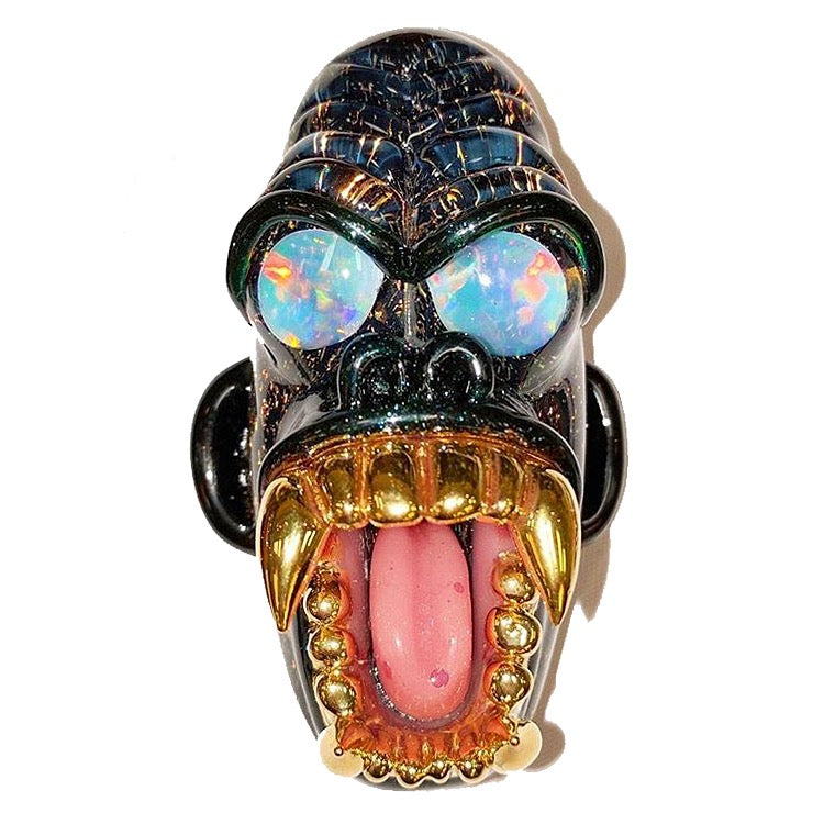 Firefly Glass Gorilla Pendant Dichro wearable glass accessory
