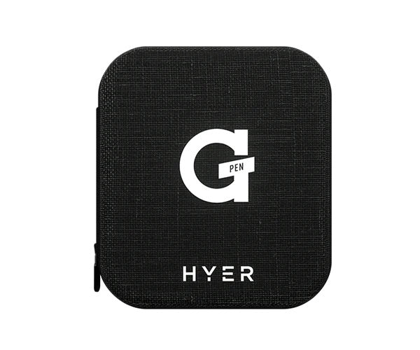 G Pen Hyer Vaporizer — compact black carrying case with logo for secure storage and portability