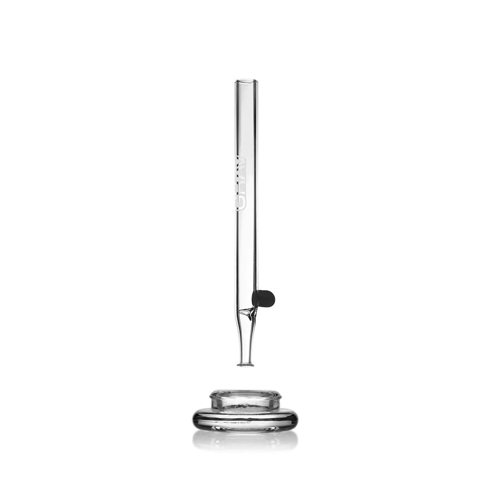 GRAV Clear Vapor Straw and Dish — glass vapor straw nectar collector with concentrate dish