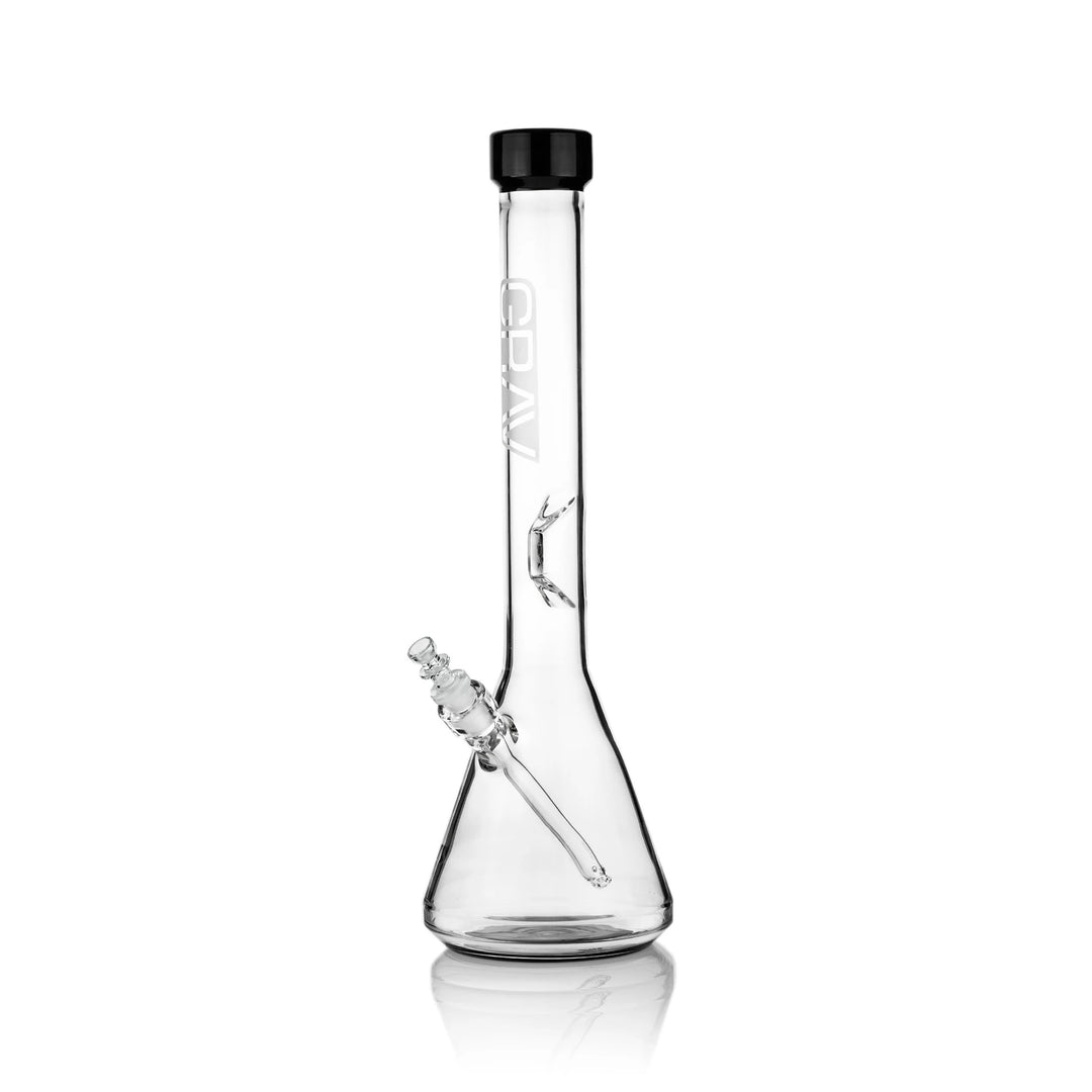 GRAV Extra Large Beaker Base Black — extra-large beaker-base water pipe in black