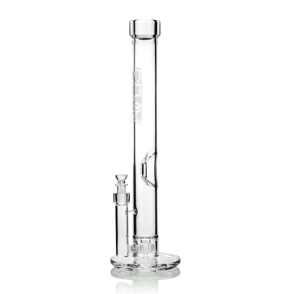 GRAV Extra Large Straight Base Water Pipe — extra-large straight-base glass water pipe