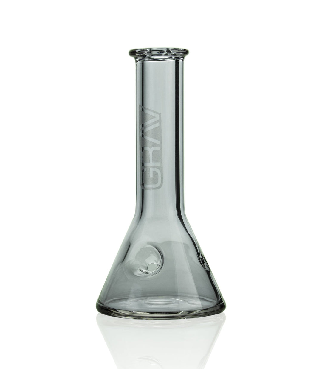 Grav Labs Beaker Spoon — smoke grey borosilicate spoon pipe with beaker bowl