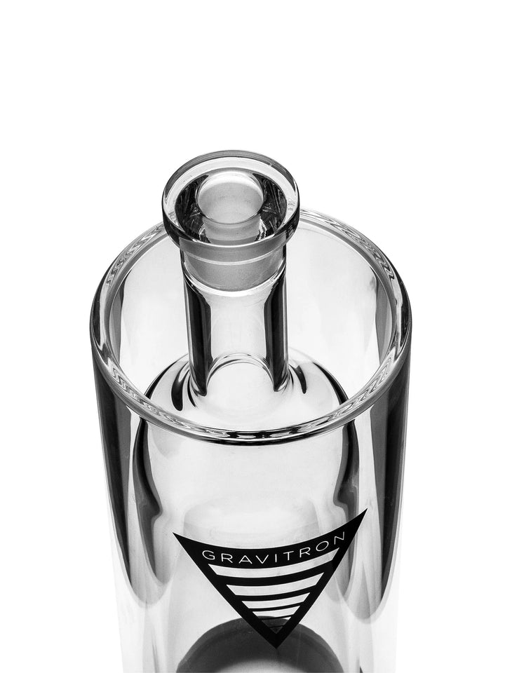 GRAV Medium Gravitron — gravity bong alternate angle showing inner bottle and bowl detail