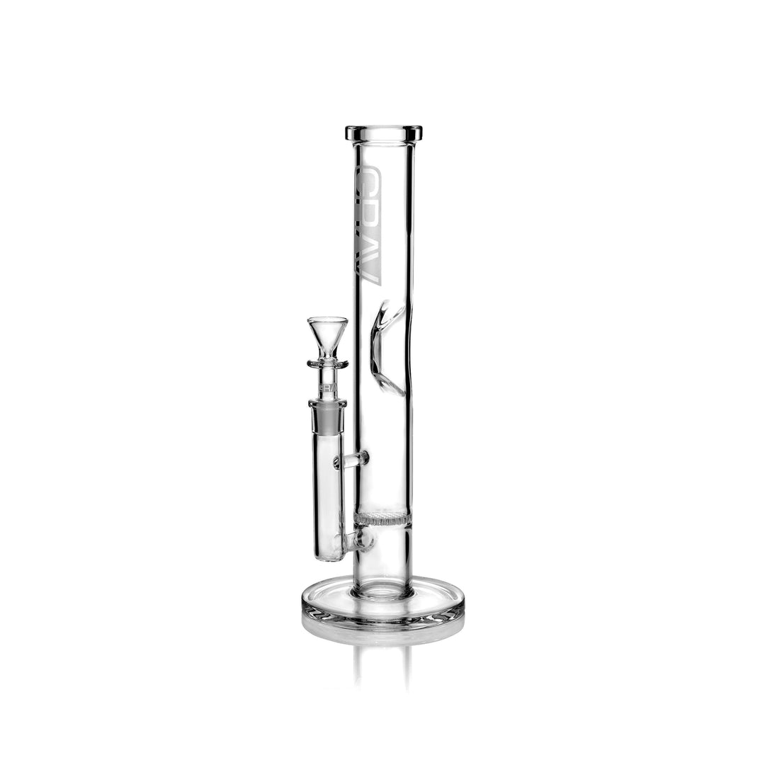 GRAV Medium Straight Base with Disc Water Pipe — medium straight-base water pipe with disc perc