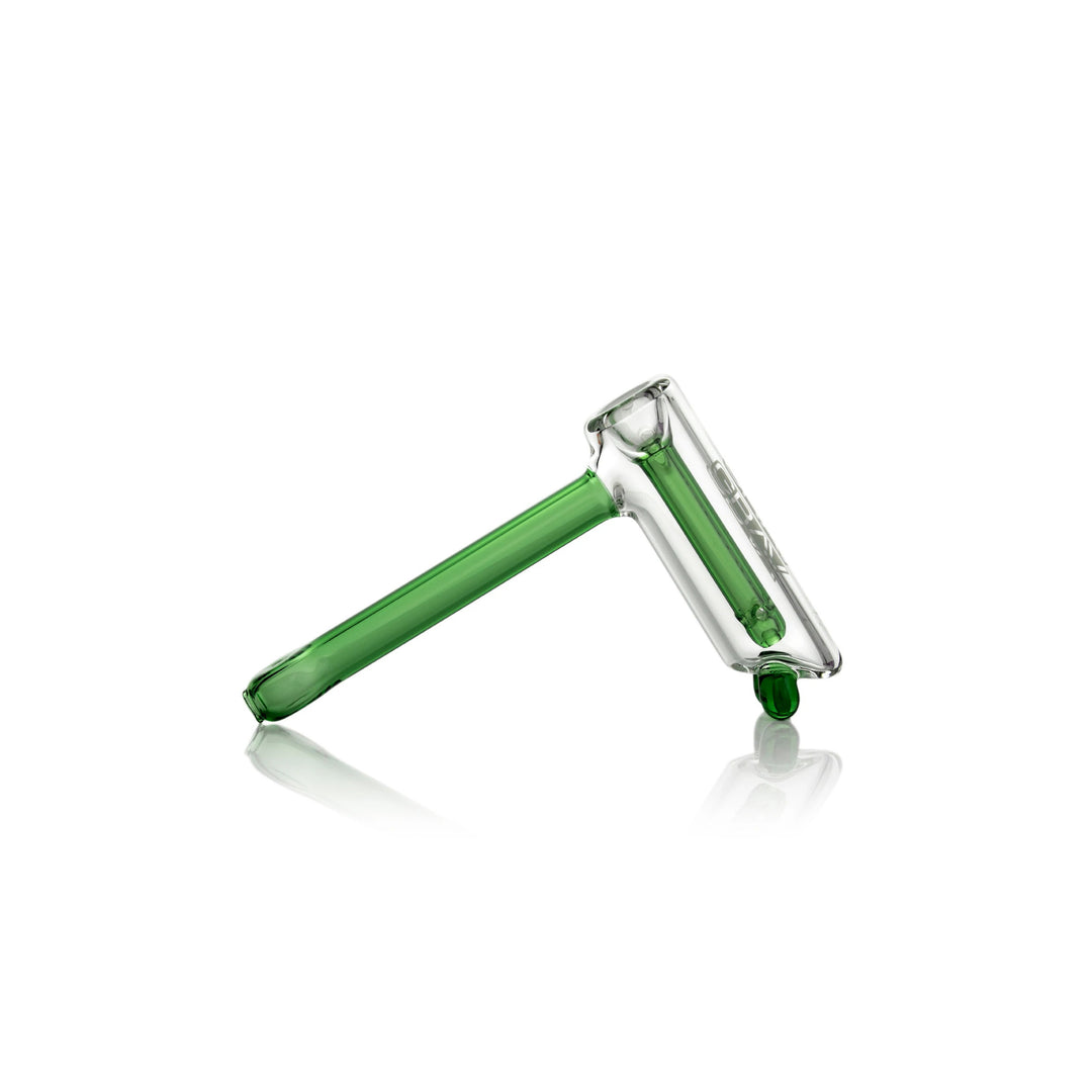 GRAV Mini Hammer Bubbler Lake Green — mini hammer-style glass bubbler in lake green