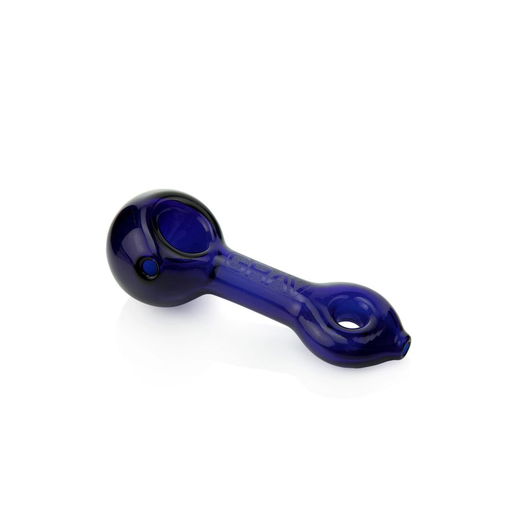 GRAV Mini Spoon Blue — mini glass spoon-style hand pipe in blue