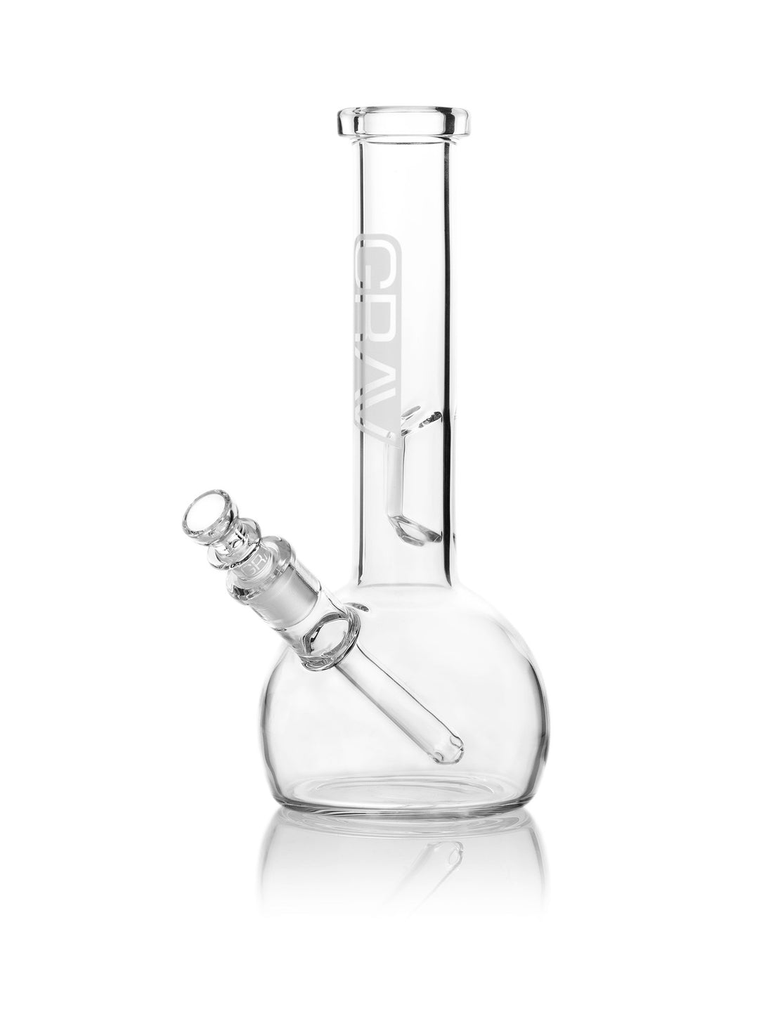 GRAV Small Round Base Water Pipe — small round-base glass water pipe